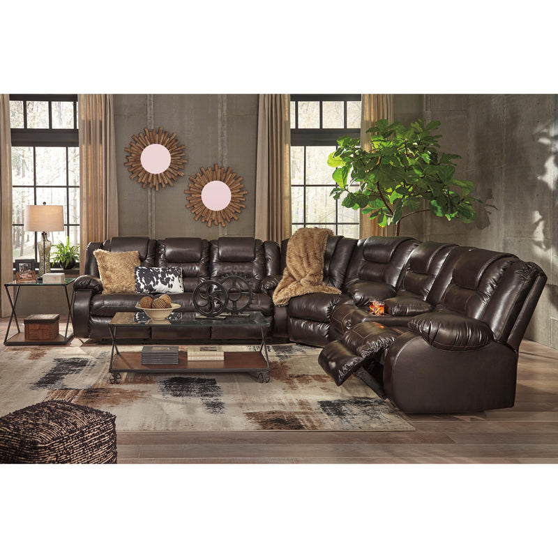 Signature Design by Ashley Vacherie Reclining Leather Look Sofa 7930788 IMAGE 10