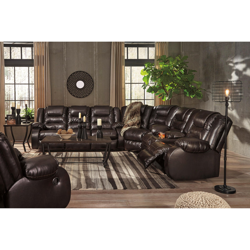 Signature Design by Ashley Vacherie Reclining Leather Look Sofa 7930788 IMAGE 12
