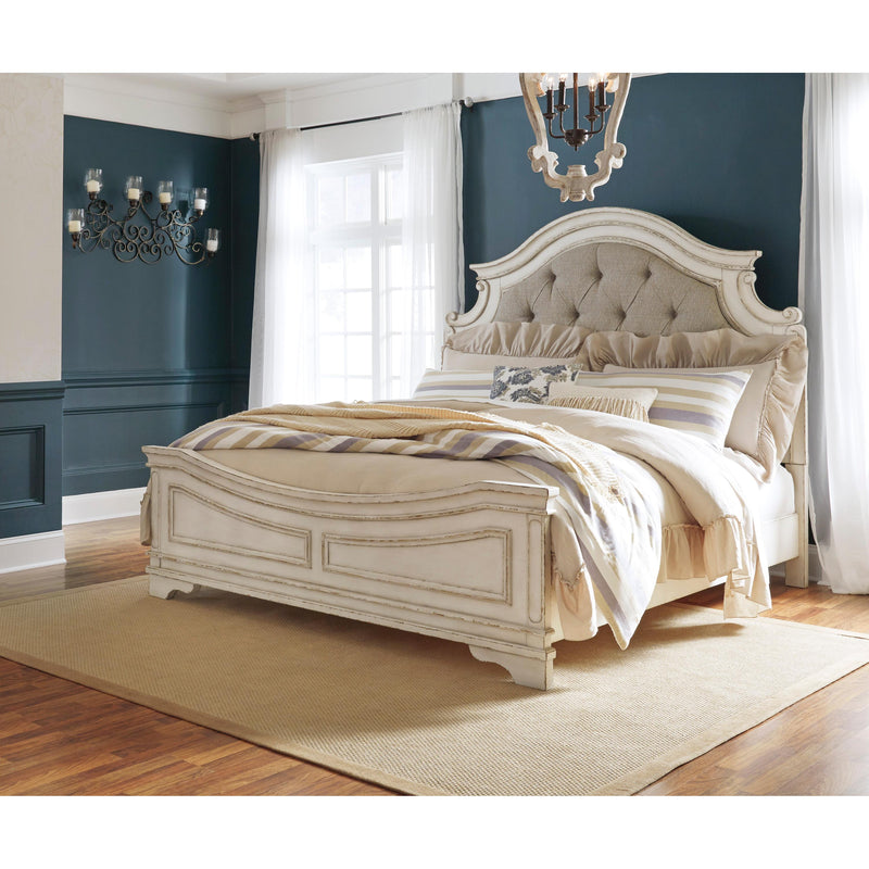 Signature Design by Ashley Realyn Queen Upholstered Panel Bed B743-57/B743-54/B743-96 IMAGE 2