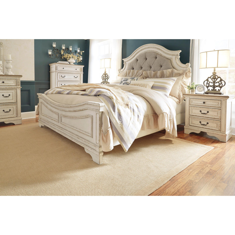 Signature Design by Ashley Realyn Queen Upholstered Panel Bed B743-57/B743-54/B743-96 IMAGE 7