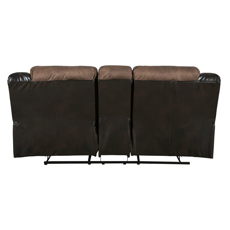 Signature Design by Ashley Earhart Reclining Fabric and Leather Look Loveseat 2910194 IMAGE 3