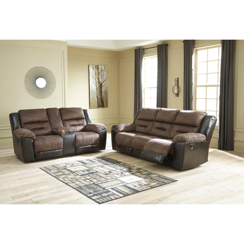 Signature Design by Ashley Earhart Reclining Fabric and Leather Look Loveseat 2910194 IMAGE 8