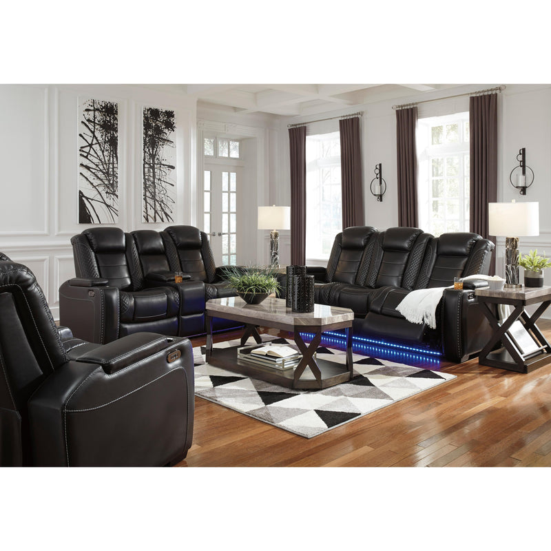 Signature Design by Ashley Party Time Power Leather Look Recliner 3700313 IMAGE 13
