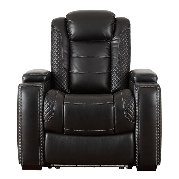 Signature Design by Ashley Party Time Power Leather Look Recliner 3700313 IMAGE 1