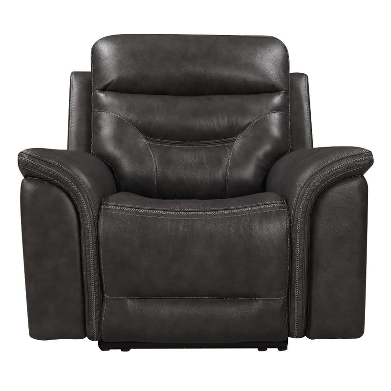 Leather Italia USA Bullard Power Leather Recliner with Wall Recline 1555-EH5194-011095LV IMAGE 2