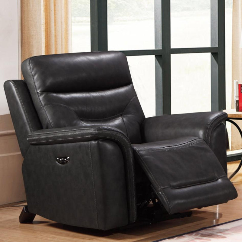 Leather Italia USA Bullard Power Leather Recliner with Wall Recline 1555-EH5194-011095LV IMAGE 3