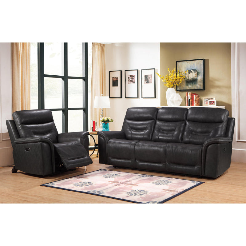Leather Italia USA Bullard Power Leather Recliner with Wall Recline 1555-EH5194-011095LV IMAGE 4