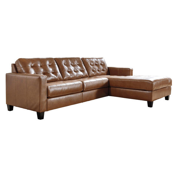 Signature Design by Ashley Baskove Leather Match 2 pc Sectional 1110255/1110217 IMAGE 1