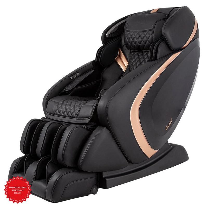 Osaki Massage Chair Massage Chairs Massage Chair Osaki OS-Pro Admiral Massage Chair - Black with Gold IMAGE 1