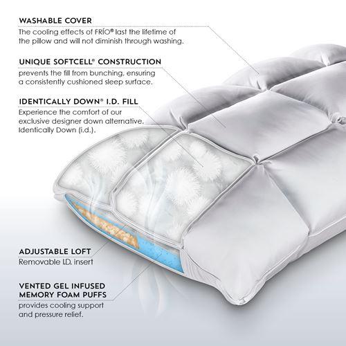 PureCare Queen Bed Pillow SUB-0° SoftCell Chill Soothe Me Hybrid Pillow (Queen) IMAGE 3