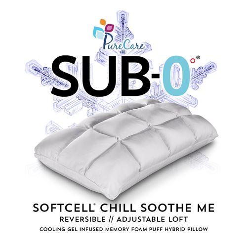 PureCare Queen Bed Pillow SUB-0° SoftCell Chill Soothe Me Hybrid Pillow (Queen) IMAGE 6
