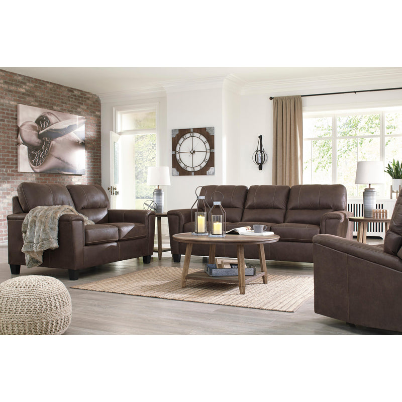 Signature Design by Ashley Navi Stationary Leather Look Loveseat 9400335 IMAGE 8