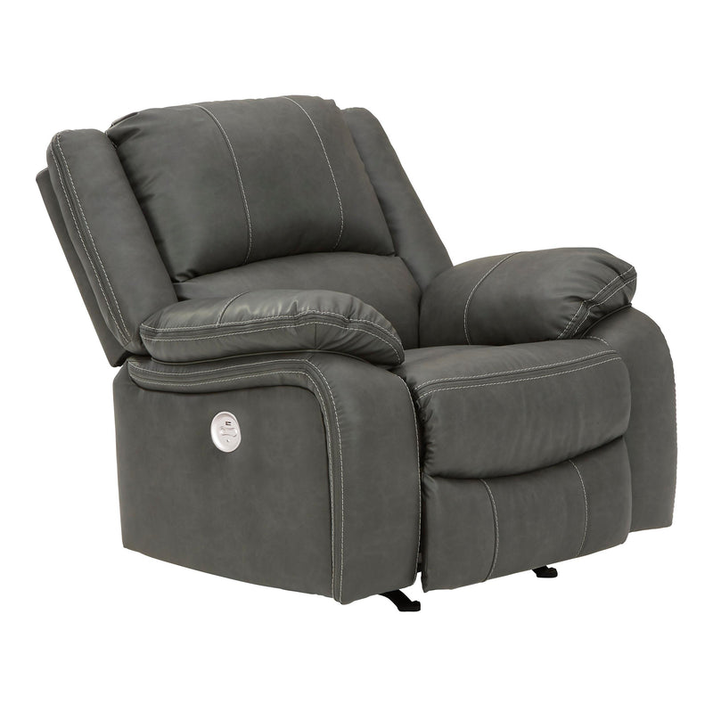 Signature Design by Ashley Calderwell Power Rocker Leather Look Recliner 7710398 IMAGE 2