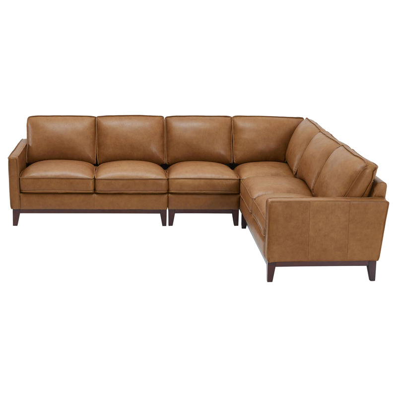 Leather Italia USA Newport Leather 4 pc Sectional 1669-6394LAF-02177137/1669-6394RAF-02177137/1669-6394WED-01177137/1669-6394ALC-01177137 IMAGE 2