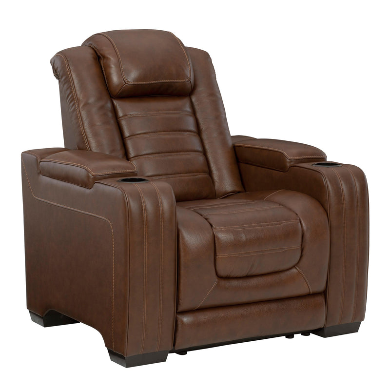 Signature Design by Ashley Backtrack Power Leather Match Recliner U2800413 IMAGE 1