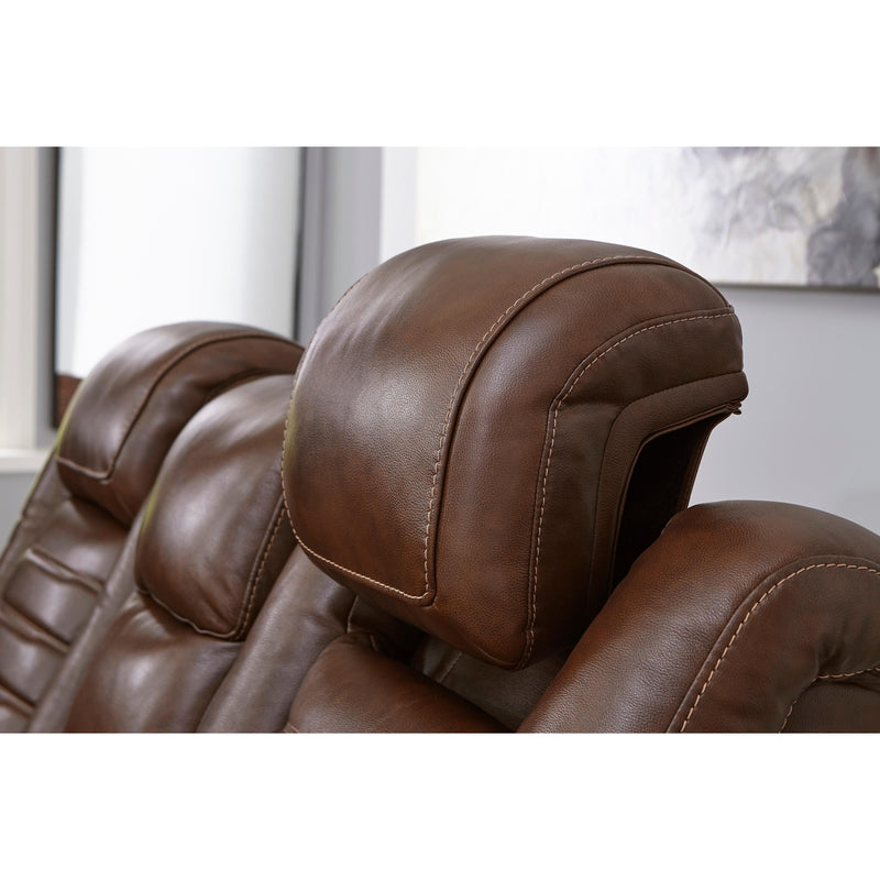 Signature Design by Ashley Backtrack Power Reclining Leather Match Sofa U2800415 IMAGE 9