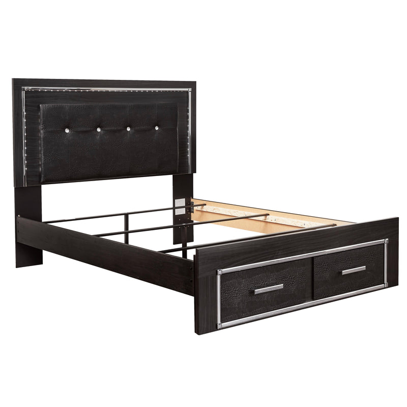 Signature Design by Ashley Kaydell Queen Upholstered Panel Bed with Storage B1420-57/B1420-54S/B1420-95/B100-13 IMAGE 4