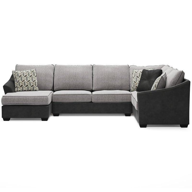 Signature Design by Ashley Bilgray Fabric and Leather Look 3 pc Sectional 5500316/5500334/5500349 IMAGE 2
