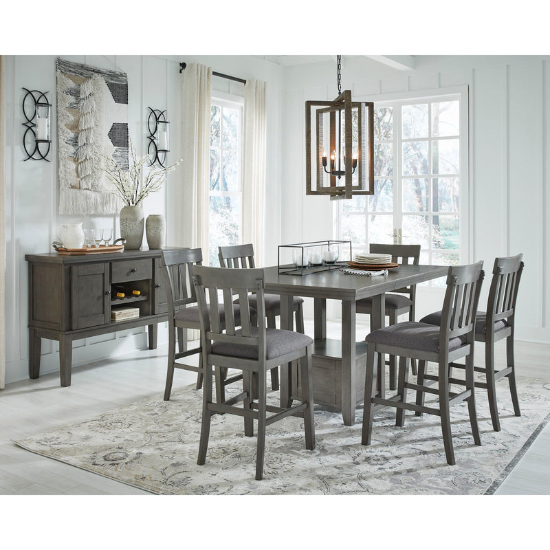 Signature Design by Ashley Hallanden Counter Height Dining Table with Pedestal Base D589-42 IMAGE 10