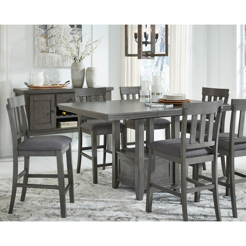 Signature Design by Ashley Hallanden Counter Height Dining Table with Pedestal Base D589-42 IMAGE 6