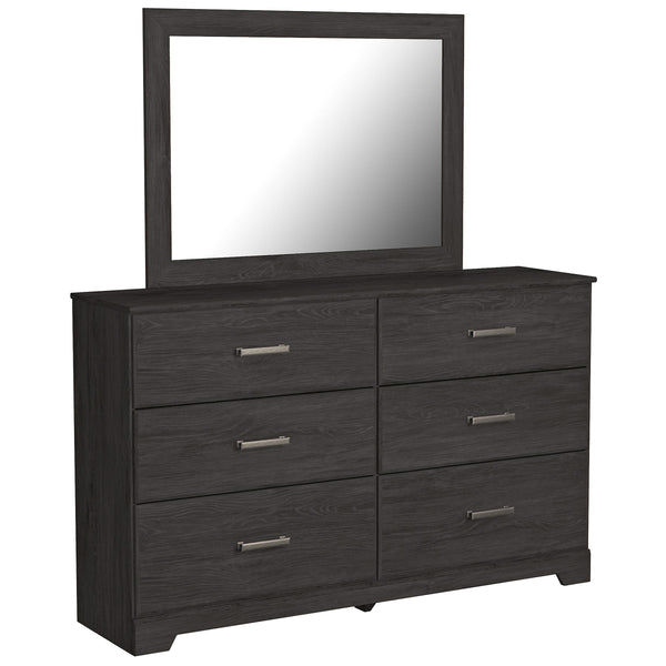 Signature Design by Ashley Belachime 6-Drawer Dresser with Mirror B2589-31/B2589-36 IMAGE 1