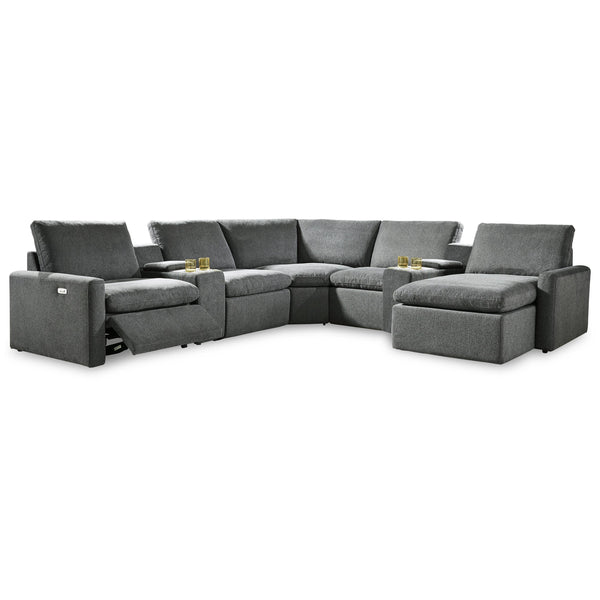 Signature Design by Ashley Hartsdale Power Reclining Fabric 7 pc Sectional 6050858/6050857/6050831/6050877/6050846/6050857/6050817 IMAGE 1