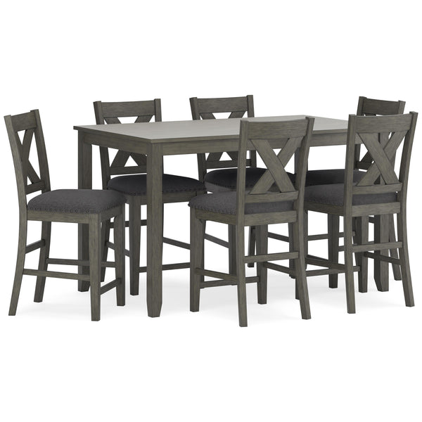 Signature Design by Ashley Caitbrook 7 pc Counter Height Dinette D388-423 IMAGE 1